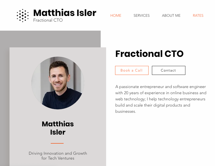 Matthias Isler, Fractional CTO