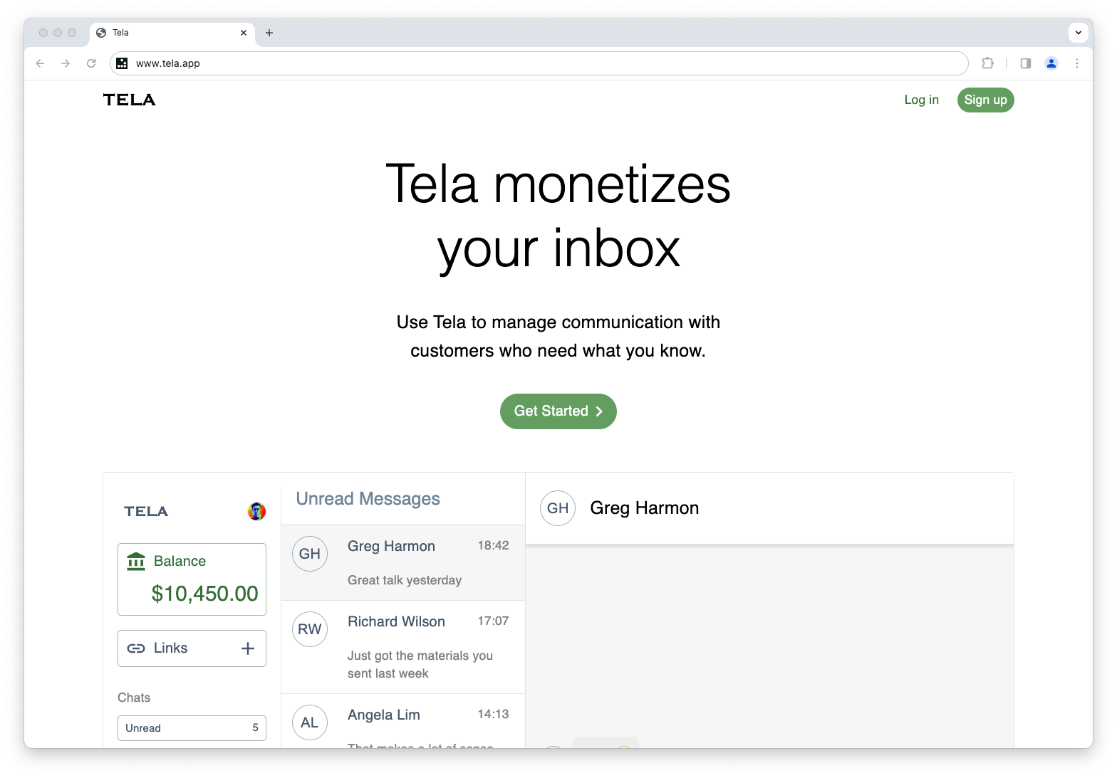 Tela Redesign: Monetize Your Inbox